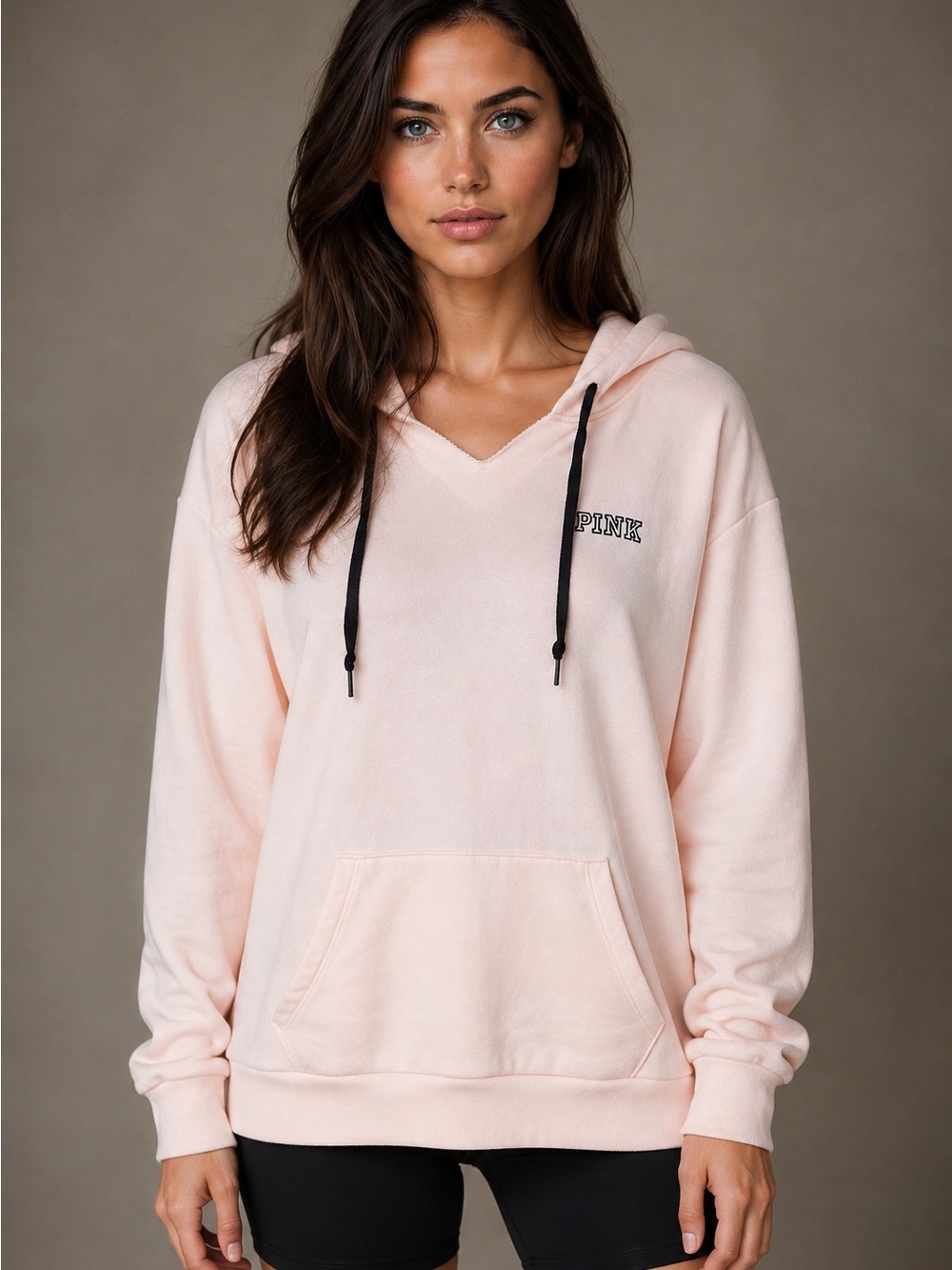 Victoria’s Secret PINK Blush Pink Oversized Hoodie Size Large